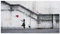 Panorama Aluminiumbild Graffiti Banksy Druck Girl with Balloon 70x40cm - Gedruckt auf Aluminium Dibond Weiß - Banksy Bilder Schlafzimmer