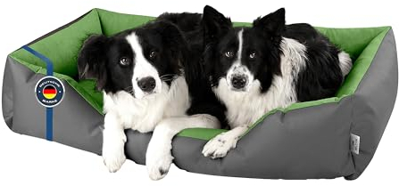 BedDog Hundebett XXL - Hundekissen - Hundekorb - Hundecouch - Hundesofa - Bezug abziehbar, Waschbar, für Mittel-Große Hunde