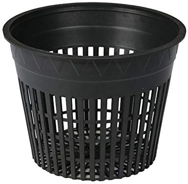 Hydro Crunch D94001113-24PC 12,7 cm Netztopf-Set, 12,7 cm (24 Stück), Schwarz