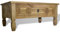 yorten Couchtisch Wohnzimmertisch Sofatisch im Mexiko-Stil aus Kiefer Massivholz Corona 100 x 60 x 45 cm (L x B x H) Braun mit Schublade