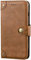 Dingshengk Retro Flip Braun Echt Leder Tasche Hülle Für TP-Link Neffos C9 Max 6.09 Lederhülle Handyhülle Schutz Handytasche Handy Etui Brieftasche Cover Case Abdeckung