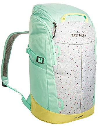 Tatonka Rucksack City Pack 22l - Daypack mit Laptop-Fach und großer Öffnung - aus recycelten Materialien - 22 Liter Volumen (ash grey confetti)