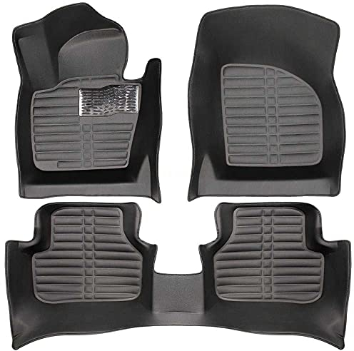 fussmattenprofi.com Fußmatten für VW Passat B6 Baujahr 2005-2010 I 100% Passgenau | Geruchlos Allwetter Leder Premium Fussmatten Set