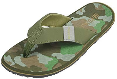MADSea Beach Man Tongs Homme Bleu Foncé/Rouge, Couleur:Olive/Camouflage, Taille:45 EU
