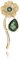 Belle Petite Fleur Broche ; Saint Valentin Cadeau Quotidien Bijoux pour Femme (Style 11 - Verte)