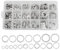 JZK - Juego surtido de 450 arandelas planas de aluminio, 10 tamaños: M6, M8, M10, M12, M14, M16, M18, M20, M22, M24