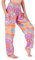 Lofbaz Yoga Boho Hosen für Damen Harem Hippie Kleidung Pyjamas Lounge Bekleidung Jogger Indian Bohemian Tanz Sommer Strand Pastell Tie Dye 2 Orange L