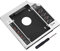 ciciglow Universal 12,7 Mm Aluminio SATa a SATa 2nd SSD HDD Disco Duro Caddy Adaptador Bandeja Carcasas para Portátil CD/DVD-ROM Bahía óptica (12,7 MM)