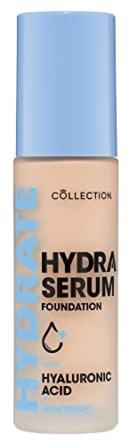 Collection Cosmetics Hydra Serum Foundation, Breathable Formula for Glowy Skin, 30ml, Cashew