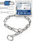 Kombikette für Hunde mit Halsumfang 50-54 cm aus Edelstahl V4A Hundekette mit Zugstop Kettenhalsband langgliedrig 6mm dick und 61 cm Gesamtlänge