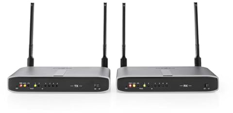 Nedis Transmetteur sans Fil HDMI | Wi-FI | 5.15-5.85 MHz | 100.0 m (Ligne de Mire) | Résolution maximale: Full HD 1080p | 6.