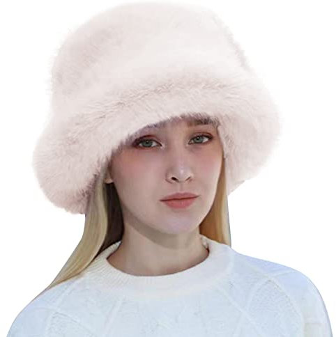 einfarbig Nerzhut Winddicht warm Kuppelhut lässig im Winter Baskenmütze Damen Senfgelb (A, One Size)