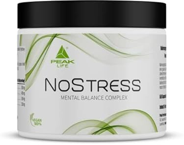 PEAK NoStress - 60 Kapseln I 30 Portionen I Adaptogen Matrix aus 350 mg Ashwagandha I 500 mg Rhodiola Rosea I 400 mg Panax Ginseng I 250 mg Shilajit I für mentale Balance