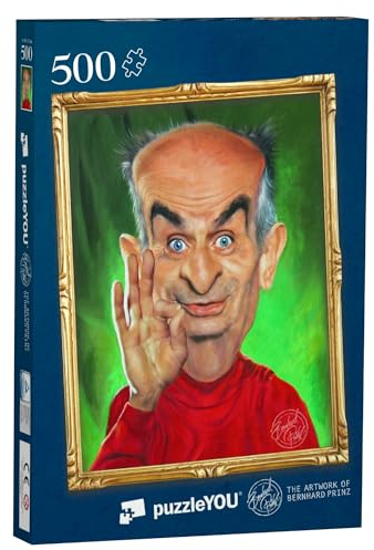 puzzleYOU: Puzzle 500 Teile „Louis de Funès“ – aus der Puzzle-Kollektion Gemälde, Künstler, Fotokunst, Kunstwerke, Illustrationen