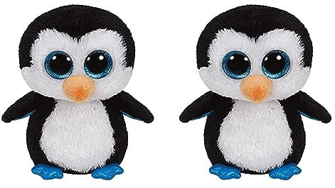 Ty UK 1607-36008 Waddles - Beanie Boos, 15 cm (Packung mit 2)