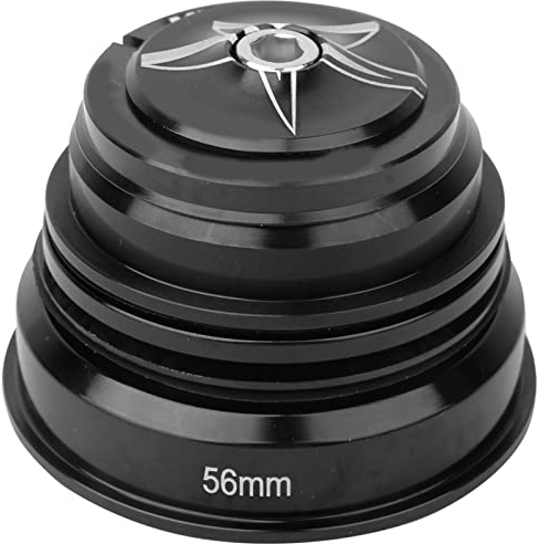 Tbest Steuersatz 44 56,Steuersatz 1 1/8,Steuersatz Fahrrad 44Mm-56Mm Aluminiumlegierung Fahrrad Vorderradgabel Vorbau Headset Fahrradzubehör Für Die Meisten Fahrräder (Schwarz 44/56Mm)