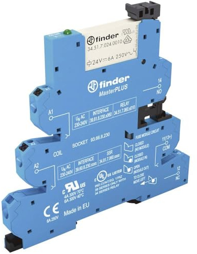 Finder 39.61.8.230.0060 Koppelrelais 230 V/AC 6 A 1 Wechsler 1 St.