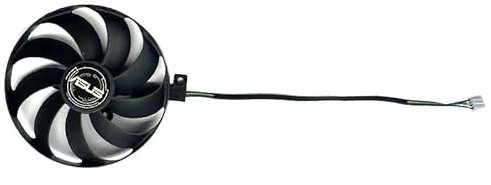 Ventilador de refrigeración for ASUS RTX 2060 2070 2080 SUPER RTX 2070 2080 DUAL EVO reemplazo del ventilador for tarjeta gráfica avanzada 90MM 4PIN T129215SU (Color : 1PCS)