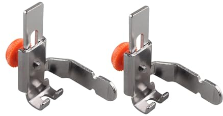 Jopto 2 Pièces Pied-de-biche de Machine à Coudre de Passepoil de Fermeture à Glissière Réglable Compatible avec la Plupart des Machines à Coudre Domestiques à Tige Basse Brother Singer Janome Toyota