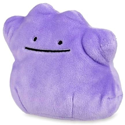 Pokémon Center: Ditto Sitting Cuties Plüsch, 10,4 cm, Mehrfarbig