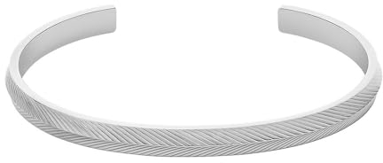 Fossil Damenarmspange Harlow Linear Texture Edelstahl, JF04665040
