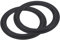 sourcing map Rubber Speaker Foam Edge Surround Rings 8 Inch 132mm x 195mm Perforated Subwoofer Rings Replacement Parts for Speaker Repair or DIY Black 2 Pcs