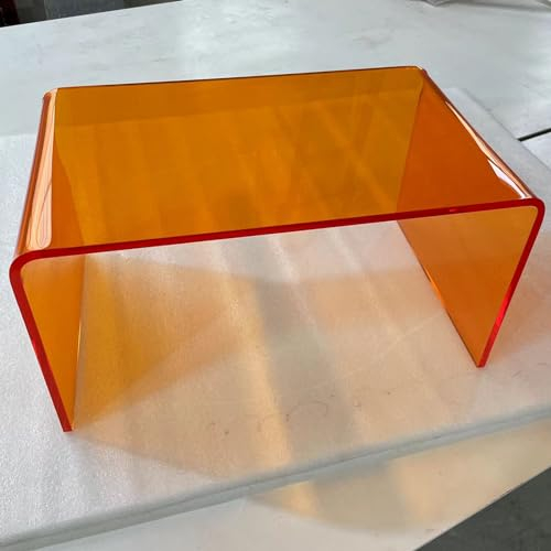 ZJGFCB Acryl-Beistelltisch Nordisch klarer C-förmiger Endtisch Licht Luxus Rechteck Ecktisch für Wohnzimmer kleine Räume Dekoration