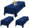 2er-Set Blau Tischdecken Rechteck 153 x 260 cm, wasserdichte Polyester Blau Tischdecken für 6ft Tisch, Waschbar Rechteckige Tischdecke für Party Hochzeit Buffet Camping Restaurant(60x102in)