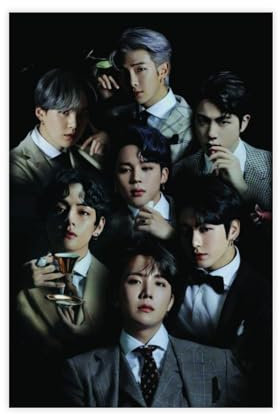 AmAzwi K-Pop BTS Poster 125 Leinwand-Poster, Wandkunst, Dekordruck, Bild, Gemälde für Wohnzimmer, Schlafzimmer, Dekoration, ungerahmt: 20 x 30 cm