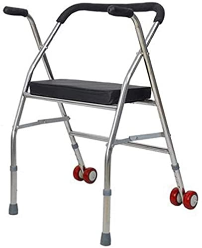 Rollator für Senioren Rollator Leichtgewicht Gehwagen, Rollator mit Sitz für Senioren Erwachsene Senioren Teilen