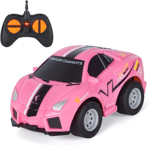 Highttoy Jouet Enfant 2 3 4 Ans Fille, Voiture Telecommandé Enfant 2 3 Ans Voiture Enfant 2.4GHz Voiture Telecommandée Jouet Fille Cadeau Fille 2 3 4+ Ans Petite Voiture de Course, Rose