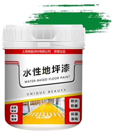 Vgvgaj Green Golden Silk Water-based Epoxy Floor Paint Waterproof Epoxy Floor Paint 500 G For Homes Anti-Slip Concrete Floor Paint For Interior Exterior Non-slip Epoxy Paint