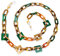 Acryl Brillenkette Damen, Stilvoll Anti-Rutsch Brillenkette Hellbraun Brillenketten, Leicht Brillenband Damen Für Brillenmaske Halskette Brillenzubehör Mit 1 Einer Geschenkbox (Hellbraun)