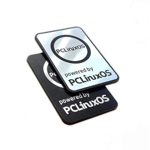PCLinuxOS Aufkleber-Set (2 Stück) - Linux Chrome Reflective Series