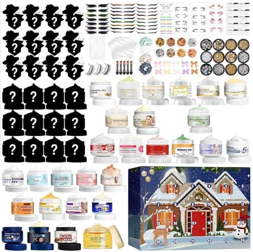 Essence Adventskalender 2024,Hautpflege-Adventskalender,Countdown-Kalender Weihnachten,Adventskalender 2024 Beauty,Weihnachts Beauty Adventskalender,24 Geschenke Pflege Weihnachtskalender Für Frauen