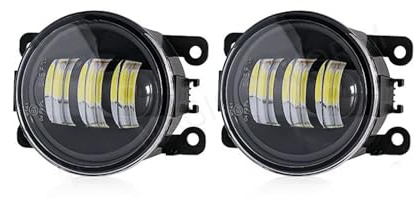 Axexnejv Feux Antibrouillard Pour Peugeot 107 207 307 3008 407 607 301 206 308 408 2008 4007 4008 5008 Pour Voyageur LED Antibrouillard 8000LM Phare Antibrouillard(P-White)