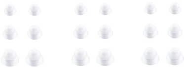 Accesorios para Auriculares amplificados Tapones para los oídos Herramientas de Limpieza Tubo guía de Sonido（3 Juegos） (908909)