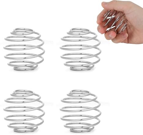 5,3 cm große Shaker-Kugeln für Protein-Shakes, 4 Stück, Milchshake- und Salatdressing, 304 Edelstahl-Shaker-Bälle (4 Stück)