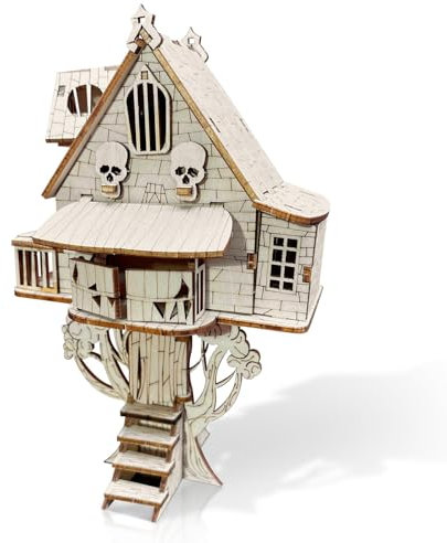 TRACYE Cabane dans Les Arbres Puzzles 3D en Bois,Kit de Modélisme Construction Casse Tête,Jouets de Bureau Construire pour Adultes Adolescents