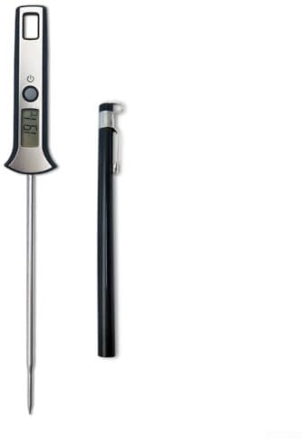 Elektronisches digitales Thermometer mit klarem LCD-Display und Edelstahlsonde zur Messung der Temperatur von Kochen, Grillen, Fleisch und Wasser