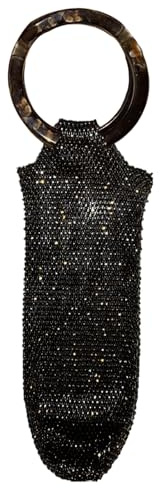 Generisch Mesh Pouch - Sparkling Evening Wine Carrier, Jeweled Bottle Sleeve Pouch, Rapid Visual Identification Display Design, Event Celebrations Supply, Perfect for Wedding Picnic Travel