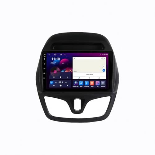 Autoradio GPS Navi für Chevrolet Spark Beat 2015-2020 Hd-Display mit Carplay Und Android Auto Bluetooth Fm USB GPS, Lenkrad Strg, 8 Kern 8G+256G