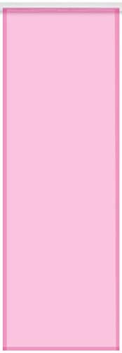 Bestlivings Transparenter Flächenvorhang Voile 60x245 cm Technik, Schlichte und stilvolle Fensterdekoration in vielen erhältlich (pink/mit Technik)