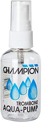Champion Aqua Pump Water Spray Mister For Any Trombone Slide. Perfect Reusable Accessories For Trombone Cleaning, Care & Maintenance. 50ml Capacity Bottle For Spraying Trombone Slide. (50ml)