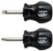 HOZAN Japanese Stubby Screwdriver Set D-68 / D-69 Small but Transfers Power with Ease (Japan Import)