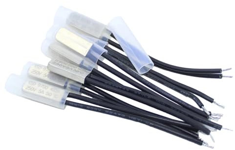 KSD9700 250V 5A 15~155 gradi interruttore di temperatura disco bimetallico normalmente chiuso chiuso termostato protettore termico 5 pezzi(90,No)