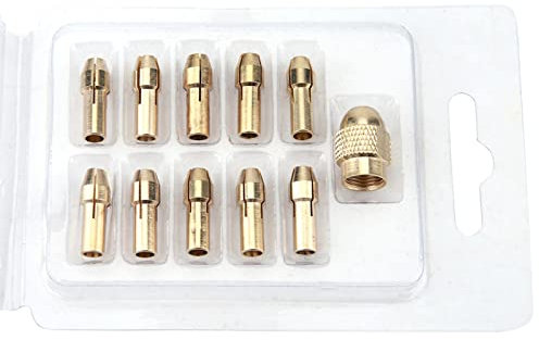11pcs Mini Drill Mandrini 0.5-3.2mm Micro Trapano Pinze per Smerigliatrice Elettrica Ruota Strumento