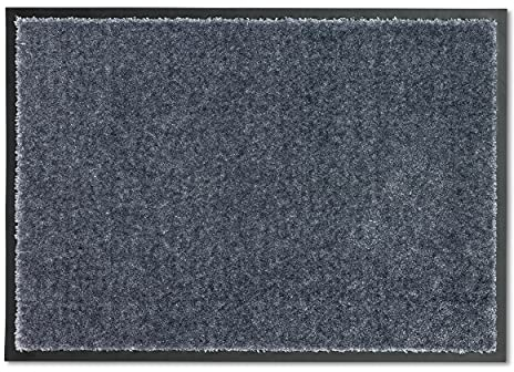 Schöner Wohnen Kollektion Fußmatte innen - Schmutzfangmatte 50x70 cm Polartürkis - rutschfeste Sauberlaufmatte strapazierfähig - Fussmatte Haustür - Türmatte waschbar bei 30°C