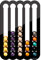 Porte-dosettes pour capsules Nespresso OriginalLine Noir