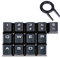 13 Keys Non-Slip Backlit keycaps Gaming Performance FPS MOBA Key Caps OEM Profile for Corsair K70 RGB K95 K65 K68 K63 K100 Mechanical Gaming Keyboards DIY Replace (Black)